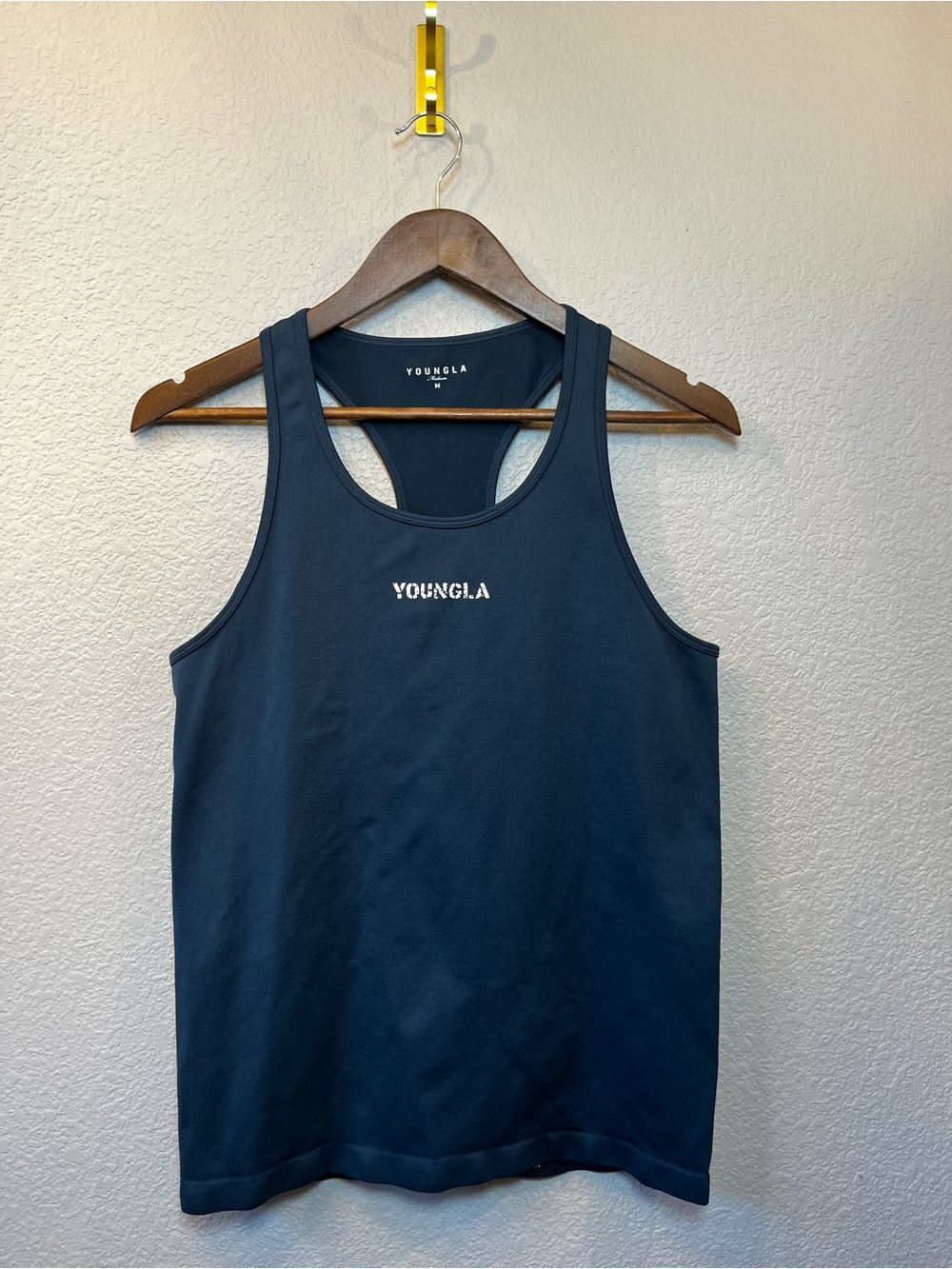 YoungLA Navy Blue Racerback Tank